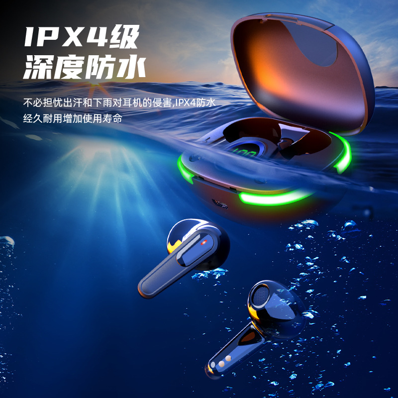 Nuevo auricular inalámbrico PRO80 transfronterizo LED pantalla digital inteligente cubierta abierta incluso juego de baja latencia entrega de una sola pieza