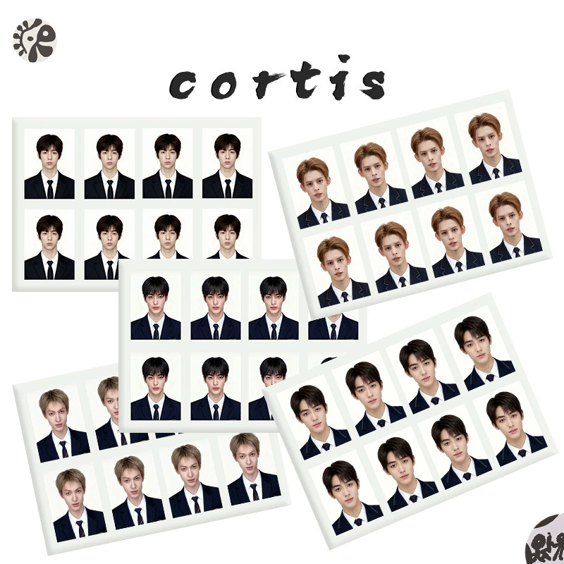 Фотографии 1 дюйм (cortis), стили участников бой-группы, набор карточек с кошельком