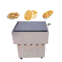 一翻商用烤饼机单面摆摊燃气翻板烧饼炉不锈钢芝麻饼餐饮设备