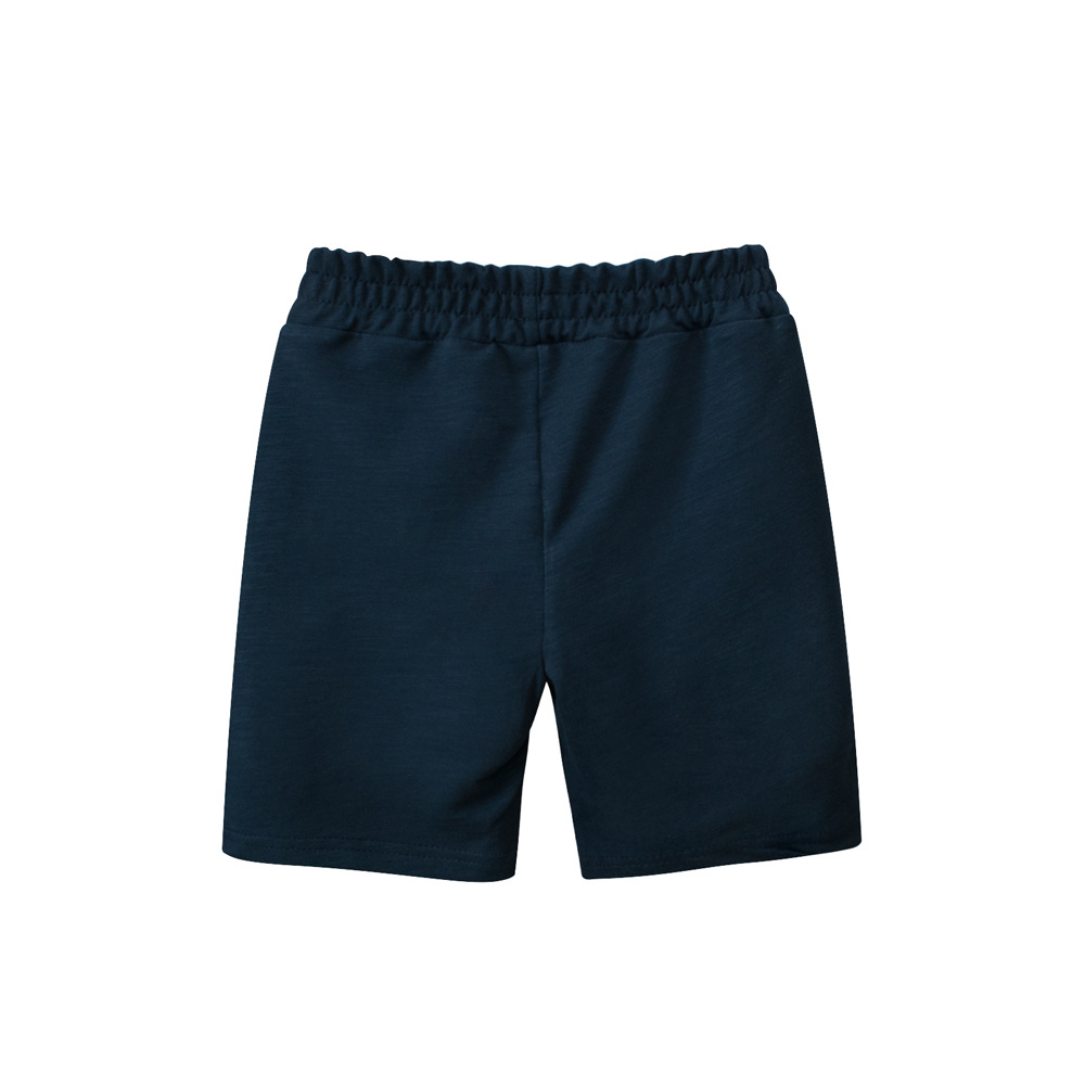 27kids ropa para niños coreanos 2025 verano nuevo estilo para hombres y bebés pantalones cortos para niños de cinco puntos de color sólido