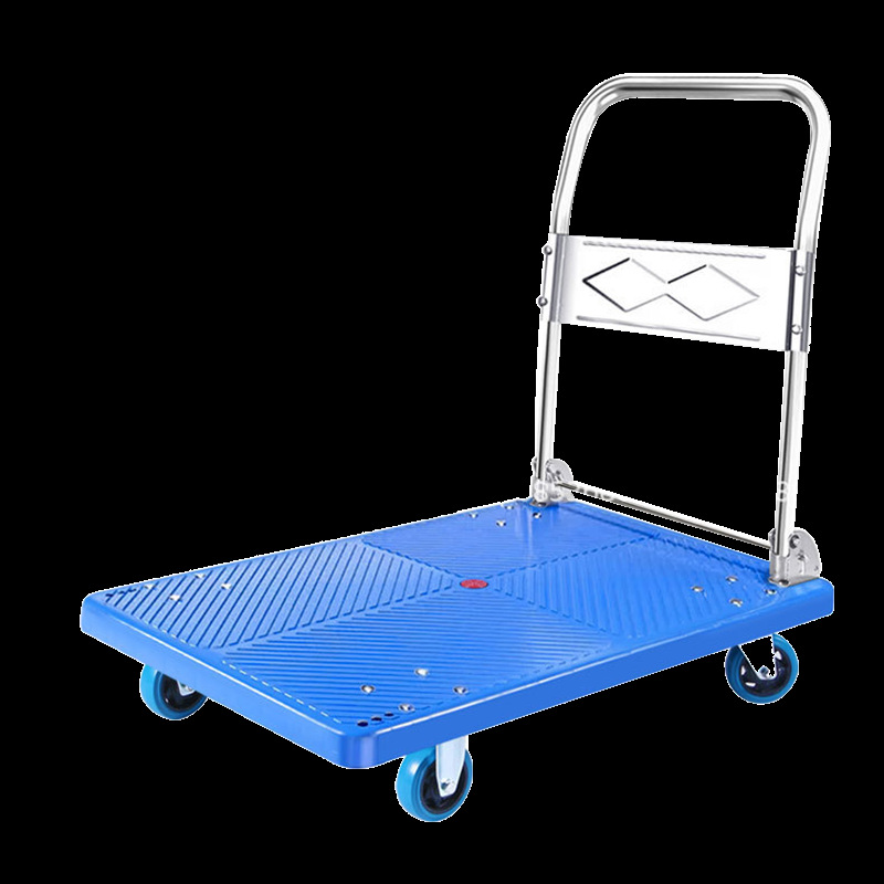 塑料平板小推车 载重150kg 70*45cm ( 单位 :台) 蓝色