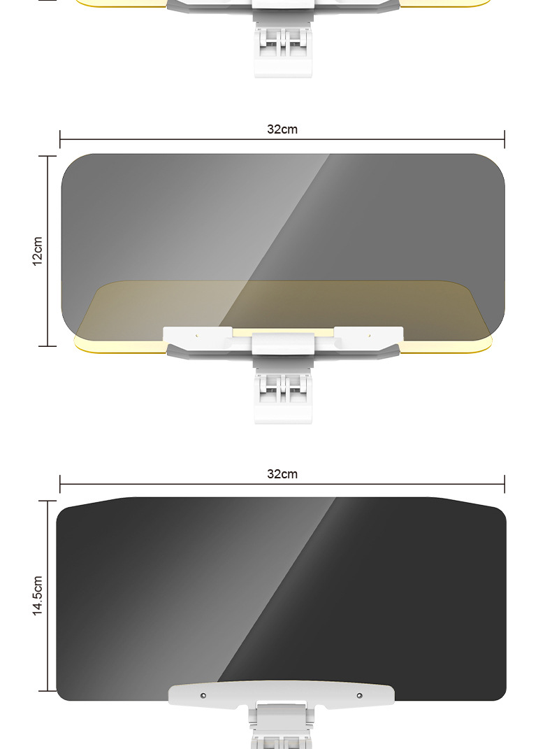 Custom-designed car sun visor, anti-high beam, anti-glare, dual-use for day and night, anti-glare, sun protection, sun visor, protective eyewear