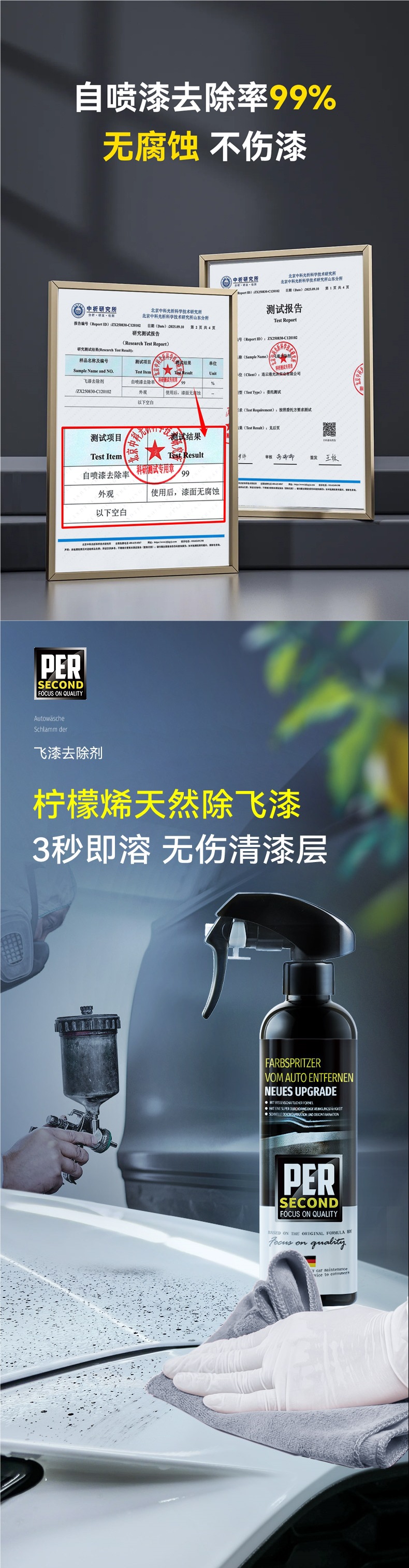 Paint Remover, Car Paint Cleaner, Car Paint Decontamination Cleaner, Paint Glass Self-Spray Paint Remover