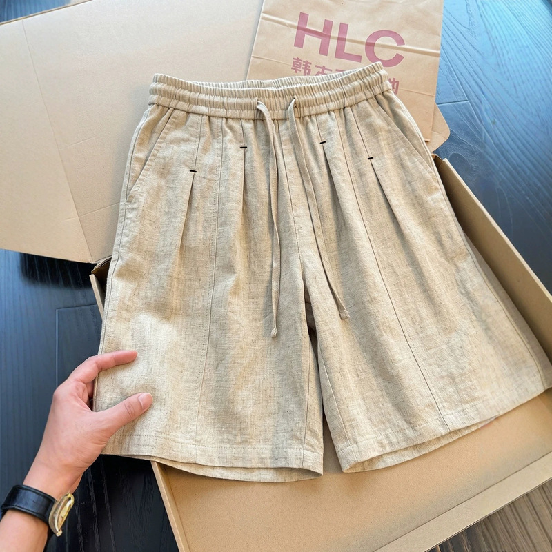 American Old Money Style Linen Shorts for Men, Summer Cleanfit Casual Five-Point Pants, Trendy Loose Wide-Leg Mid-Length Pants American Old Money Style Linen Shorts for Men, Summer Cleanfit Casual Five-Point Pants, Trendy Loose Wide-Leg Mid-Length Pants