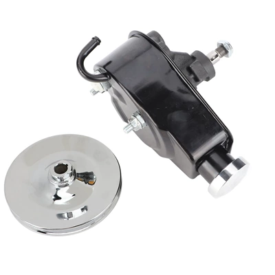 Saginaw Style Power Steering Pump+Single Groove Pulley Set for Bbc Sbc Chevy