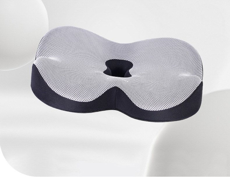 Memory Foam Car Lumbar Support 3D Rabbit Ears Car Lumbar Cushion Driver's Waist Support