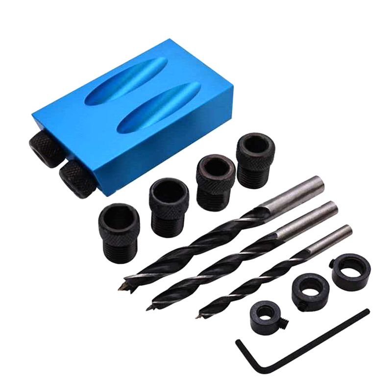 Localizador de agujero oblicuo 15 grados de ángulo M6-M8-M10 carpintería localizador de agujero oblicuo localizador de punzonado de metal taladro de tres puntos