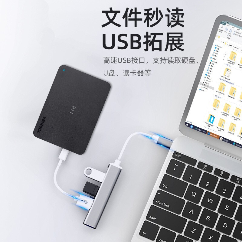 拡張ドックusbマルチインターフェーススプリッターアダプターuディスクtypecノートパソコン4hdmi携帯電話ハブ|undefined