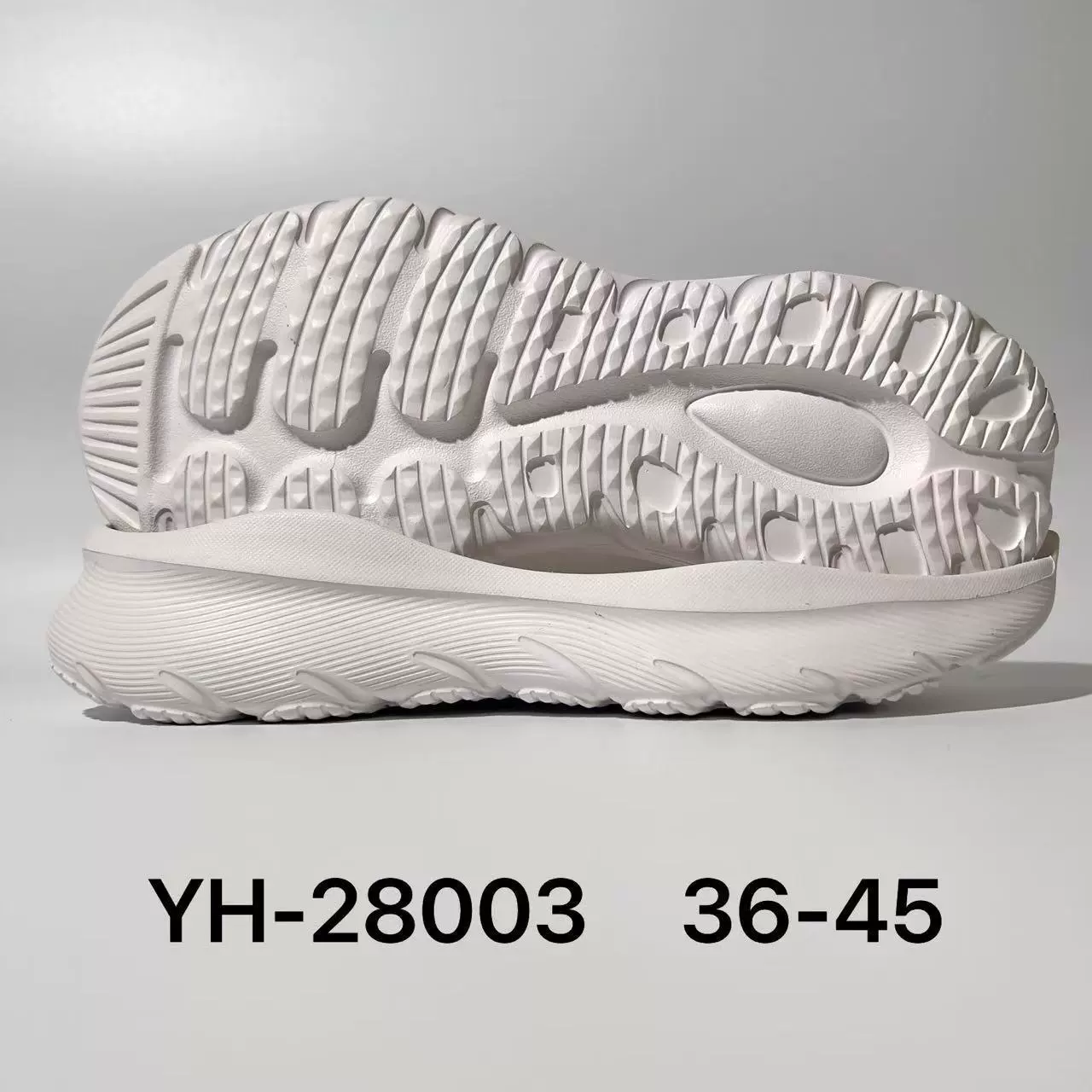 Производитель новых подошв для обуви 2025 года, оптовая продажа, индивидуальный дизайн, ЭВА-подошва для мужской и женской спортивной обуви, модель YH-28003