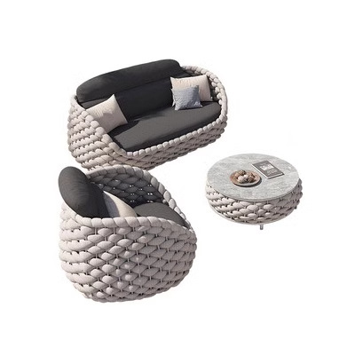 Villa al aire libre sofá combo ventas patio jardín ocio muebles de caña diseñador silla de caña balcón al aire libre