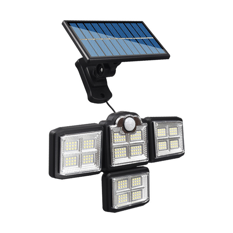 lámpara solar de pared multigrotación dividida lámpara de calle impermeable villa patio inducción del cuerpo humano lámpara de iluminación de carretera