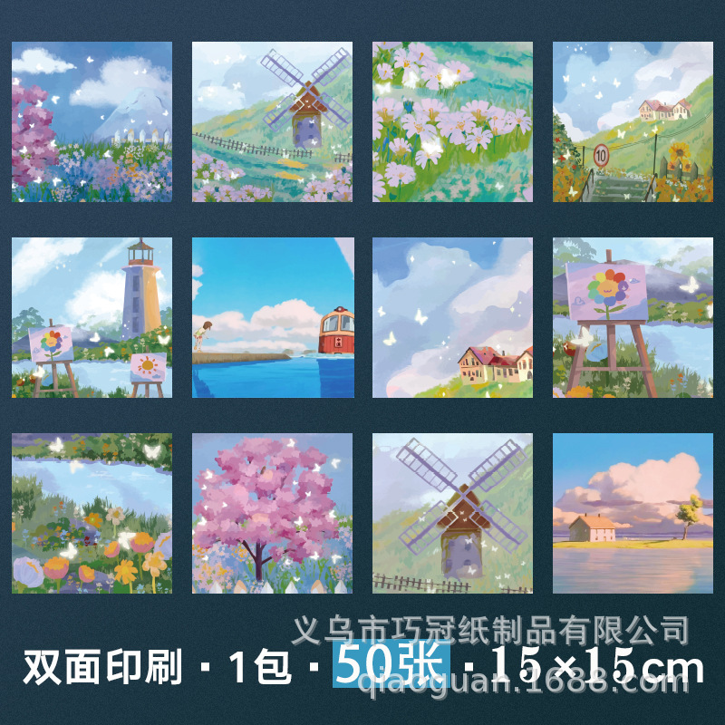 New style: [Double-sided] Oil Painting Paradise