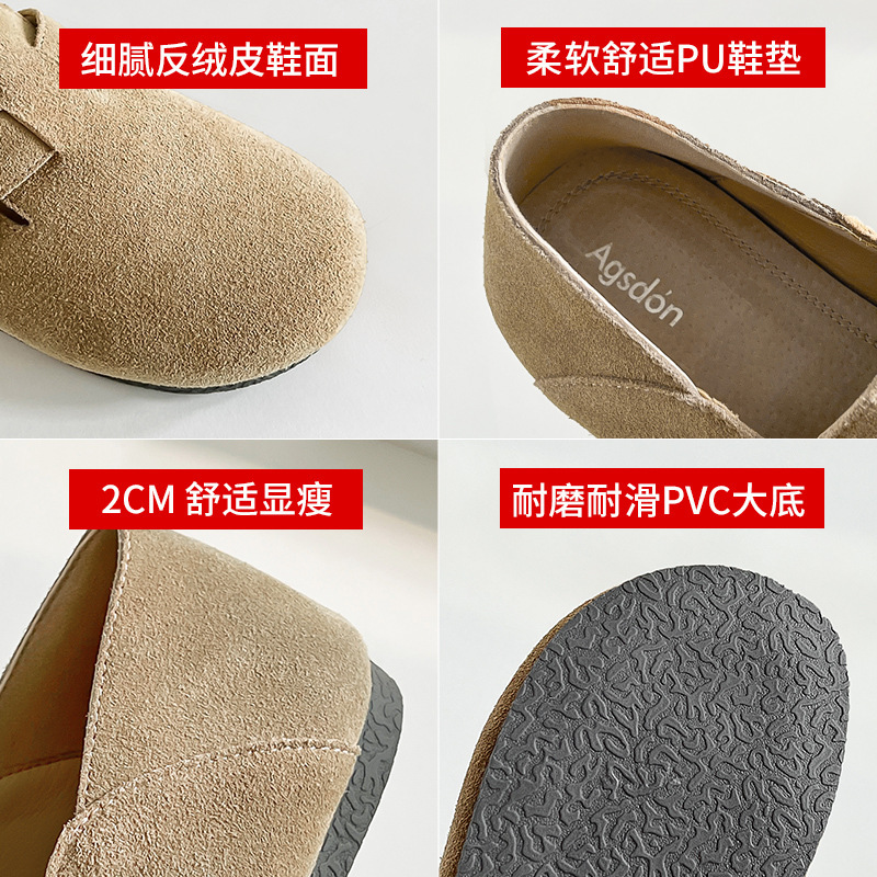 Zapatos Birkenstock Augu Shiden para Mujer, Otoño 2025, Nuevo Estilo Retro de Moda, Mocasines Sin Cordones de Suela Suave, Estilo Moderno