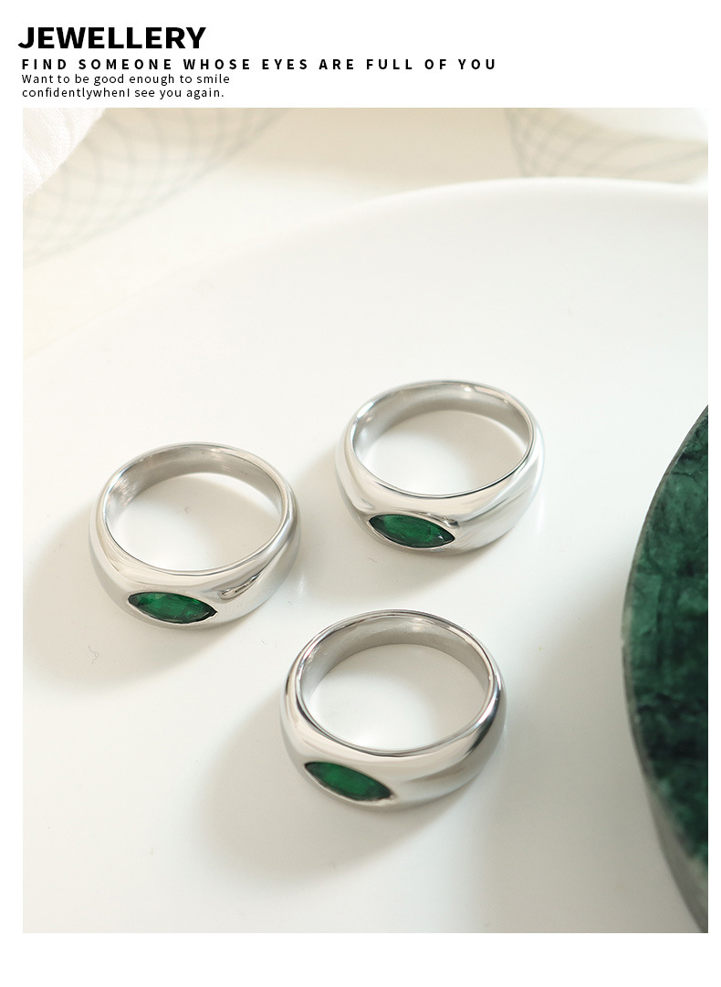 Ethnic Style Geometric Titanium Steel Plating Rings 1 Piece