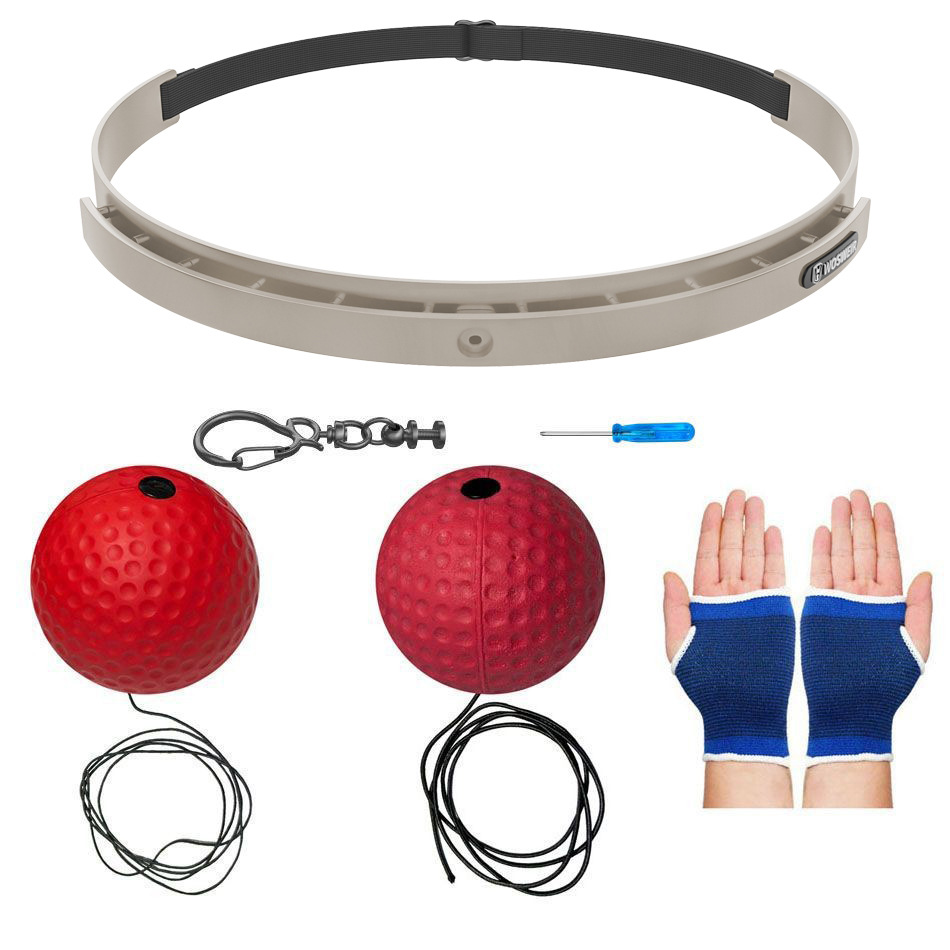 Bola de reacción de boxeo montada en la cabeza Descompresión para niños Bola de ventilación Bola de velocidad mágica Entrenamiento de habilidades para adultos Sala de fitness