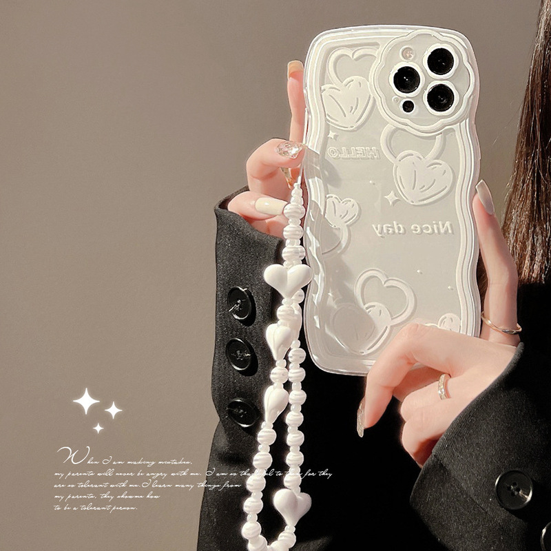 Love iphone13 for Apple 15promax Phone Case Fairy Xr Girl Xs with Lanyard 11 Generation 14