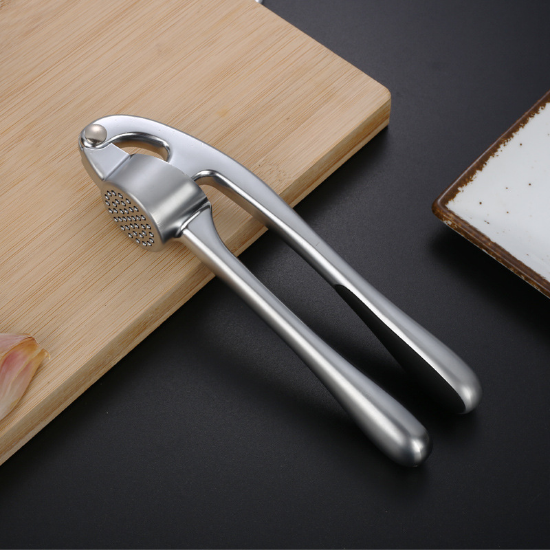 Zinc alloy garlic masher garlic paste garlic press household crusher garlic manual kitchen gadget logo