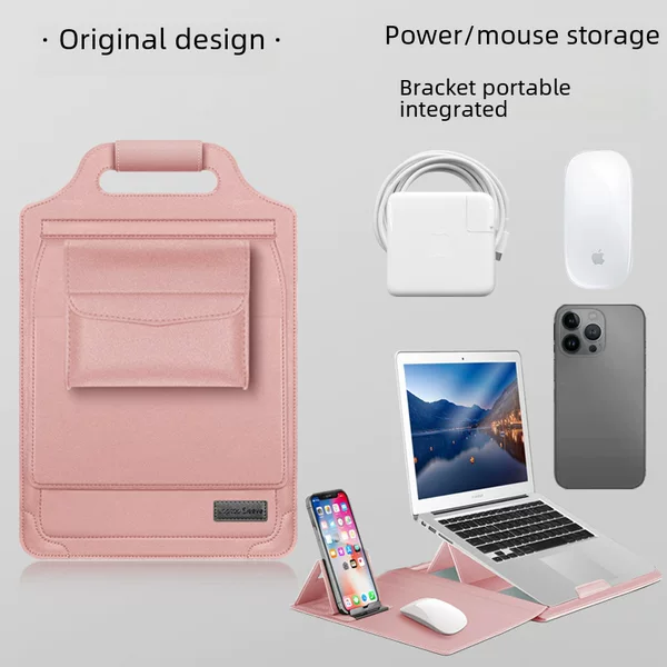 Cross-Border Carefully Selected Multifunctional Apple Laptop Bag 14inch Matebook Laptop Stand Storage Liner Bag