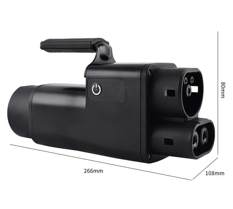 Chongwei design new energy vehicle charging pile adapter GBT-CCS2 cross-border quality national standard to European standard adapter