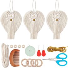 DIY Macrame Christmas Gnomes Santa Claus K�}�Q����ϰ���ҕ�l