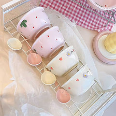 インセラミック食器デザートセラミッククリーム家庭用丼カップル食器かわいいセット高価値朝食ボウル