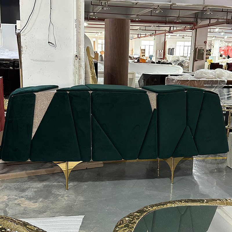 Italian-Style Light Luxury Solid Wood Sideboard Designer Mansion Villa Imported Home Storage Cabinet Entryway Cabinet Cupboard