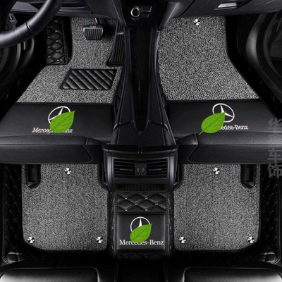Modelə uyğun ayaqaltı, Mercedes-Benz GLB full-coverage floor mats - class-a-double-layer-black-beige-gray-silk-loop