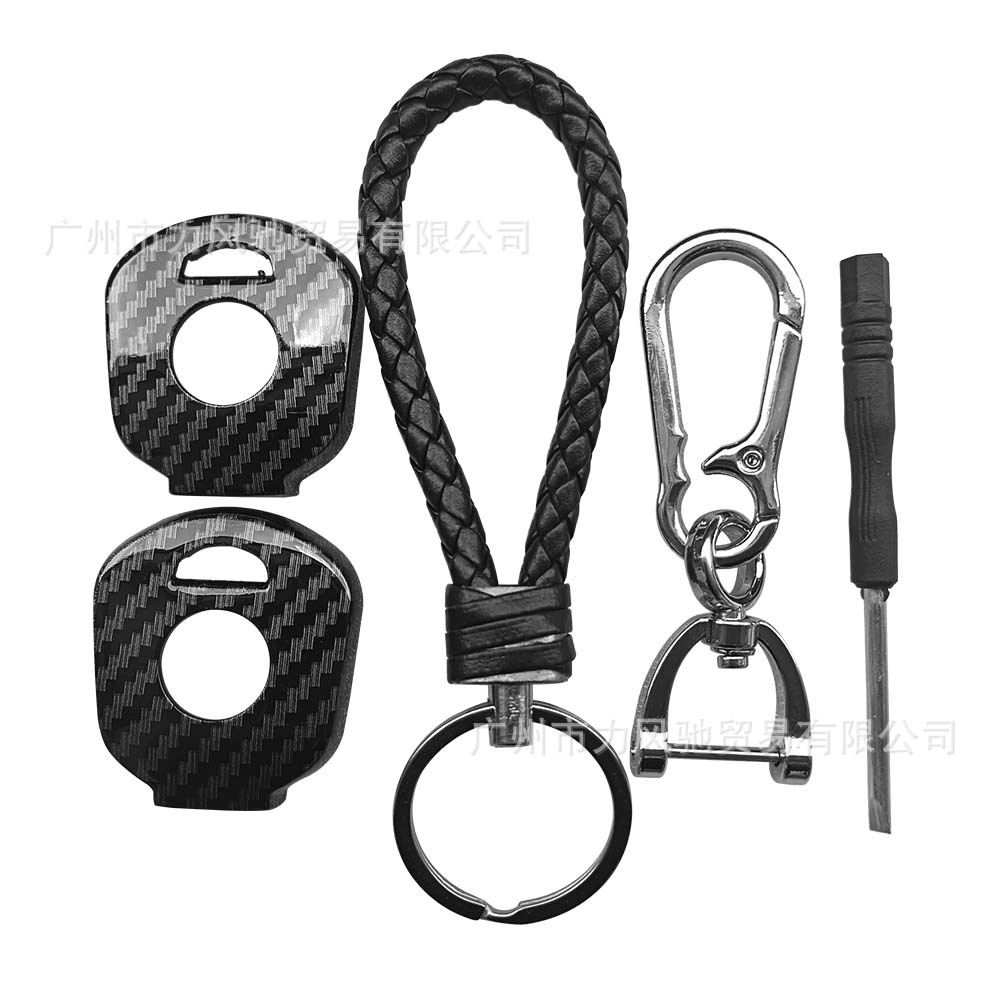 Para Honda CB400 CBR17 22 23 29 período VFR30 llavero de motocicleta con patrón de fibra de carbono