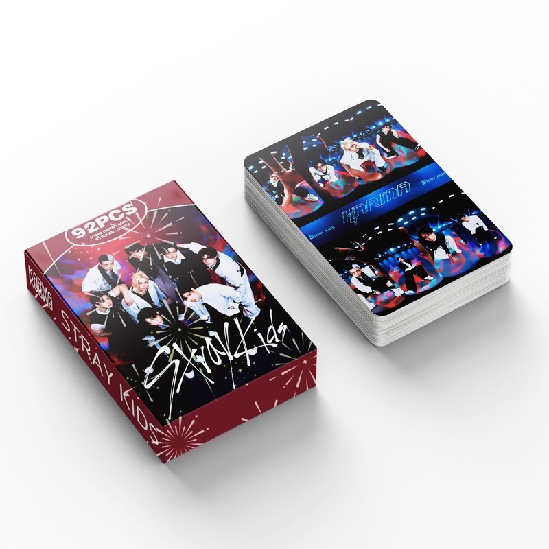 新款92张stray kids专辑卡李龙馥 韩知城KPOP明星周边LOMO卡|undefined