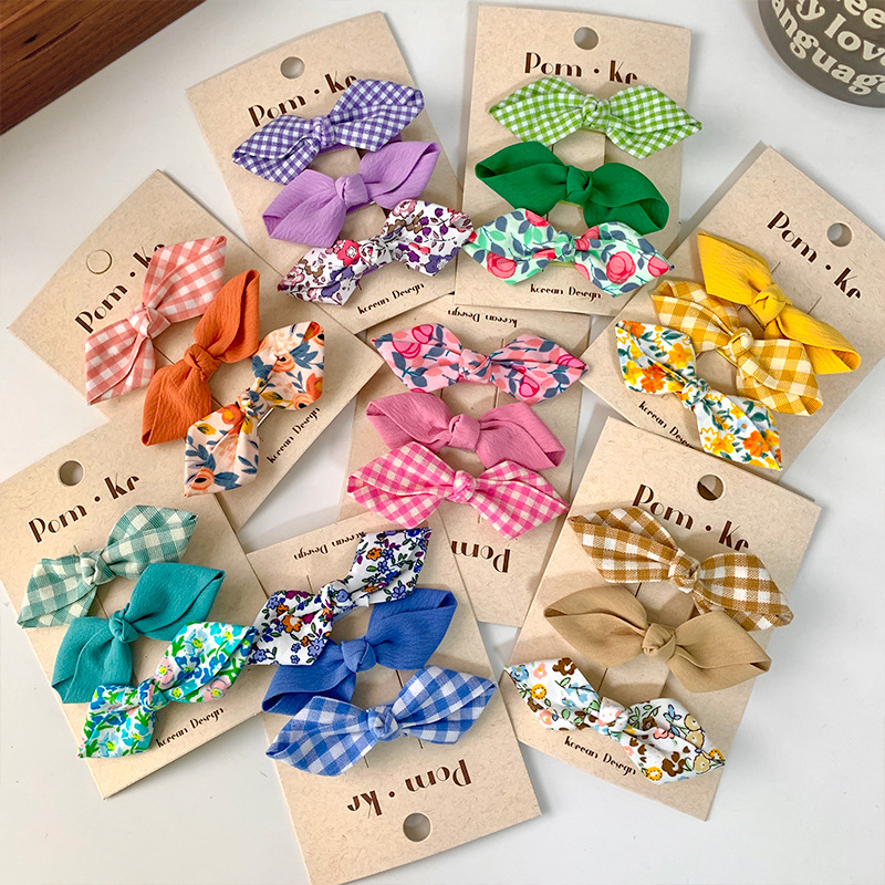 Kid'S Sweet Bow Knot Alloy Cloth Hair Clip display picture 2