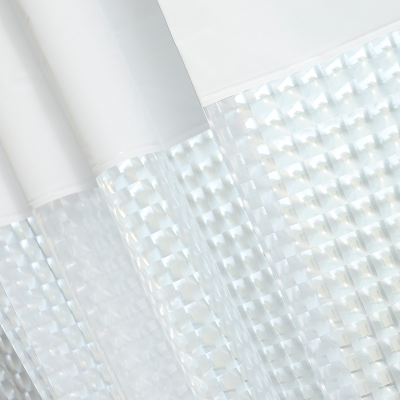 180*200 impresión engrosada de empalme cortina de ducha cortina de baño peva semi-transparente baño impermeable baño partición cortina de ducha
