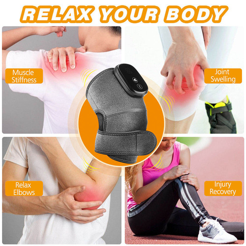 Cross-border moxibustion physiotherapy instrument, warmth control, electric heating knee pads, shoulder pads, USB rechargeable old cold leg vibration massager