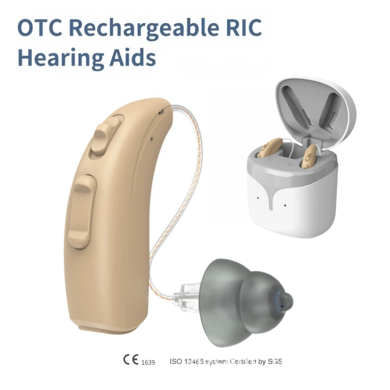 飞鹅 Cross-border OTC hearing aid charging digital 16 channel elderly deaf ear back hearing aid Hearing aid