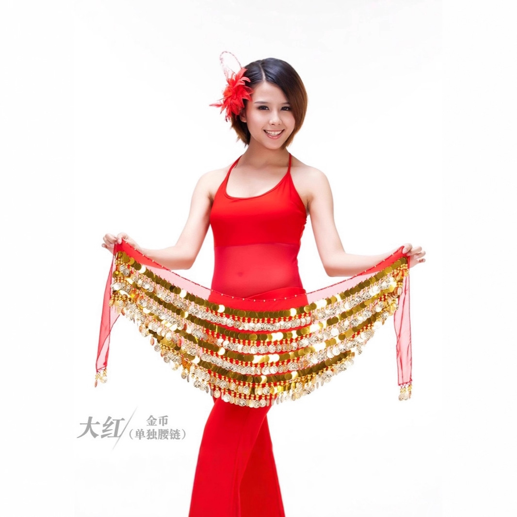 288 Coins 5-Layer Gong Piece Waist Chain Original Handmade Crochet Belly Dance Super Bright Belt Manufacturer Hot Sale