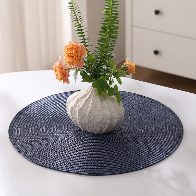 Exclusividad transfronteriza para lujo ligero, aislamiento térmico de color sólido, manteles individuales de costura, almohadillas aislantes, a prueba de aceite, esteras japonesas, impermeables y resistentes al calor