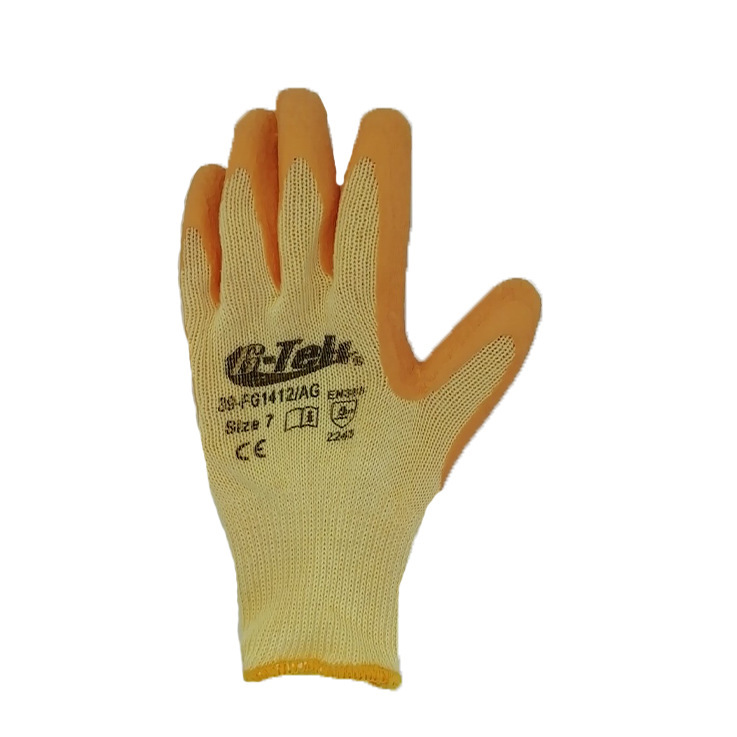 无缝编织涤/棉手套\39-FG1412/AG\涤棉,乳胶\耐磨\PIP