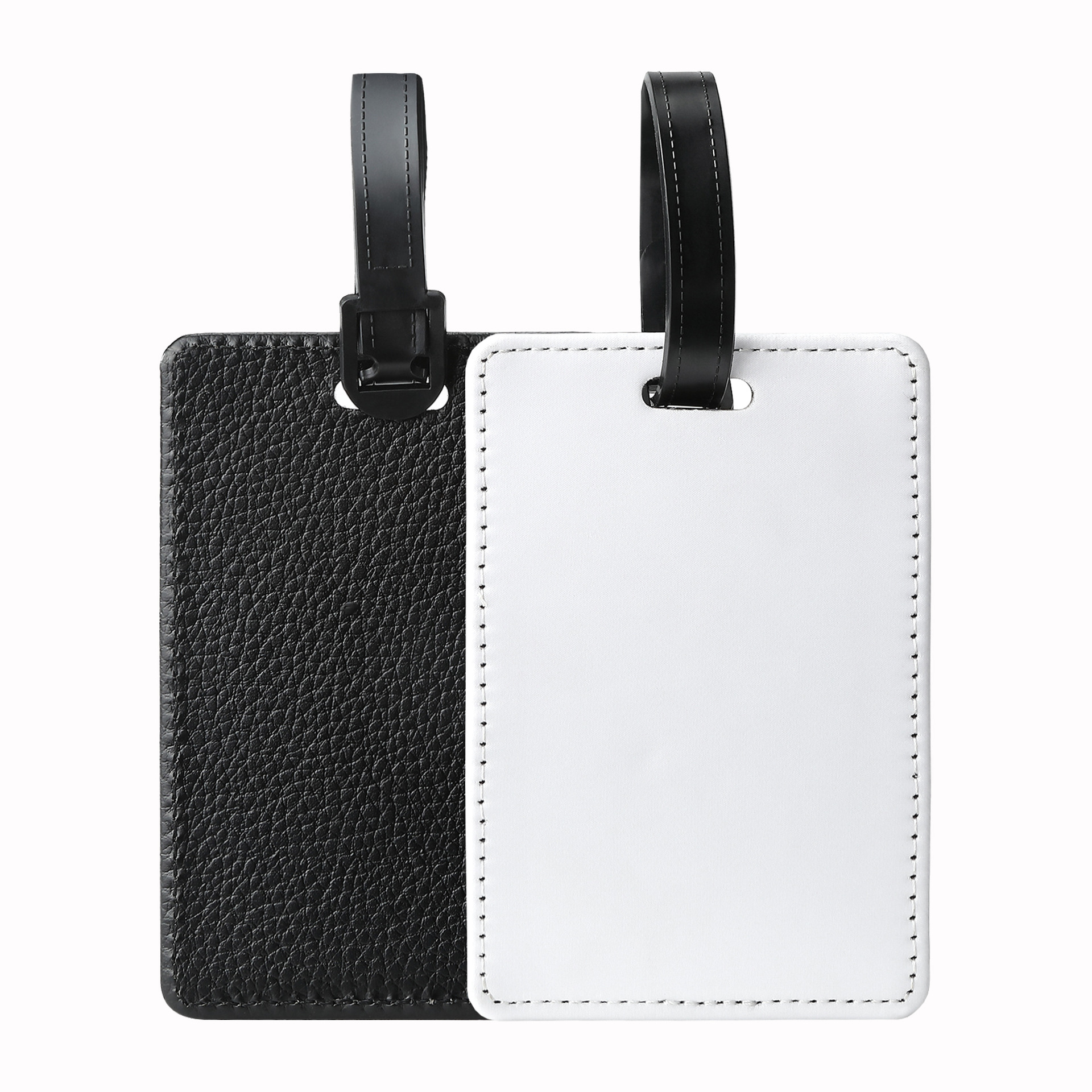 Suministro directo de fábrica de bolsas de equipaje para sublimación por transferencia de calor, llaveros en blanco, bolsos y adornos para bolsos en stock.