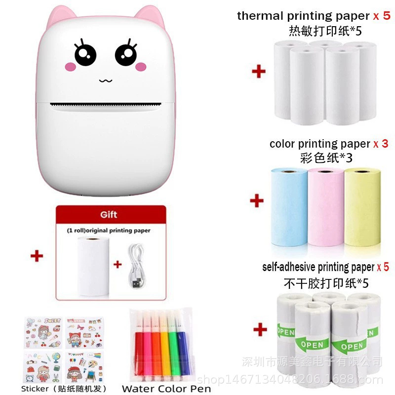 Mini impresora portátil C9, impresión térmica, fotos y apuntes, ideal para estudiantes, fábrica transfronteriza