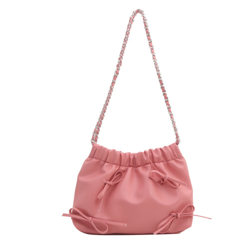 Minimalist Casual Fashion Single Strap Women's Bag Large Capacity 2024 Spring New Minimalist Casual School Commute Bucket Bag