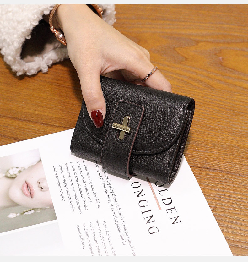 Genuine Leather Wallet For Women Compact Multi-functional Purse_voghion.com