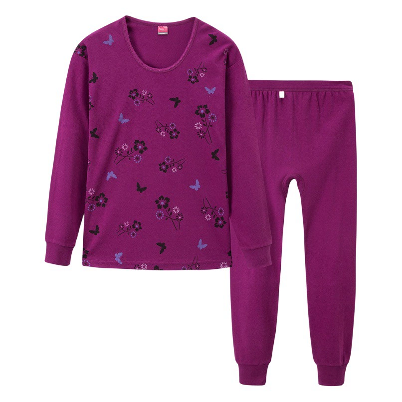 Осенняя одежда для среднего и пожилого возраста, длинные брюки, Женский хлопковый свитер для пожилых людей, хлопок, пожилая мать, термобелье для пожилых людей