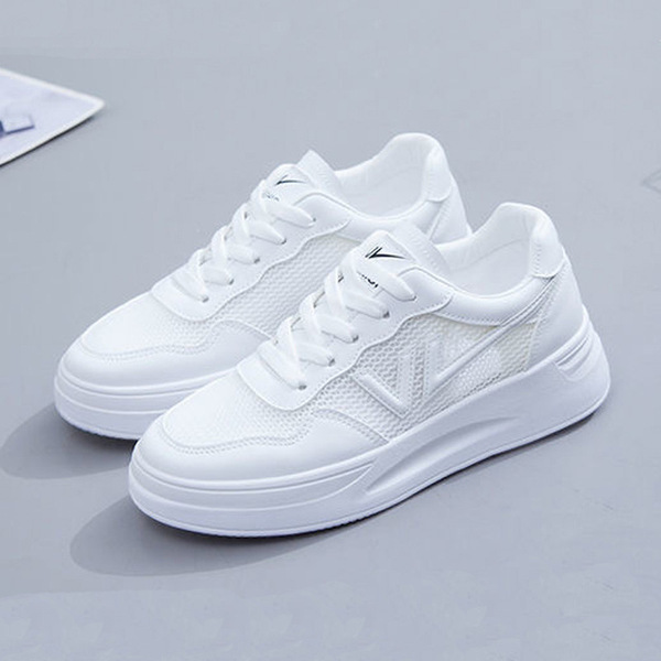 Summer breathable non-slip universal casual white sneakers platform