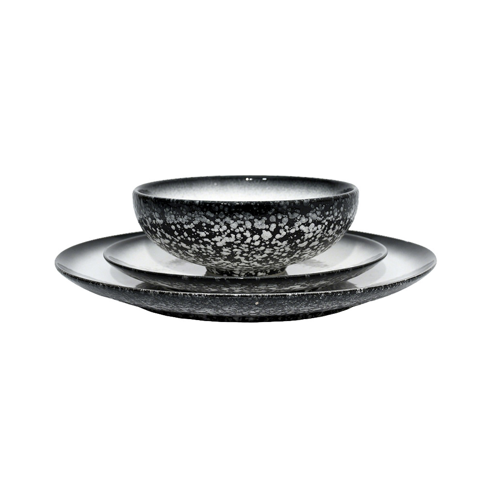 Snowflake Pattern 16-Piece Ceramic Dinnerware Set