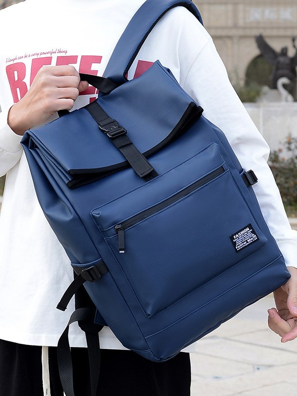 Mochila de moda de tela Oxford unisex casual mochila de viaje y computadora con impresión de logotipo