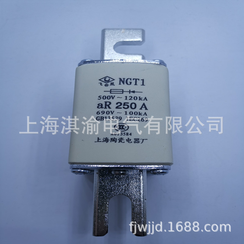 快速熔断器NGT1半导体设备保护熔断体保险丝上海陶瓷电器厂/飞凰