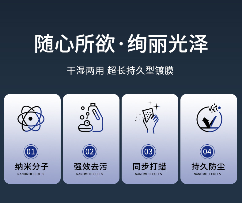 Car wash liquid water wax special strong decontamination high foam white car cleaning cleaning agent car wax water wipe-free washing wax