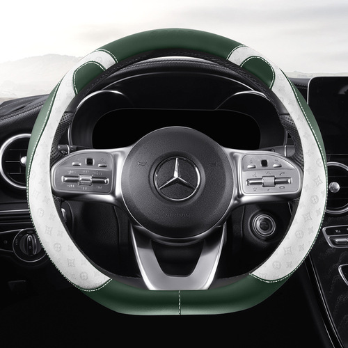 Car steering wheel cover universal four seasons tech fabric steering wheel cover cartoon anti-slip Amazon cross-border