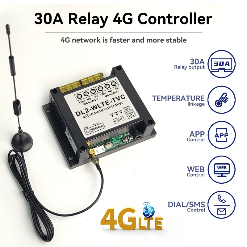 DL2-WLTE-Т Внешняя торговля 4G 30A APP/Web управление SMS телефон температурная связь отключения питание тревога