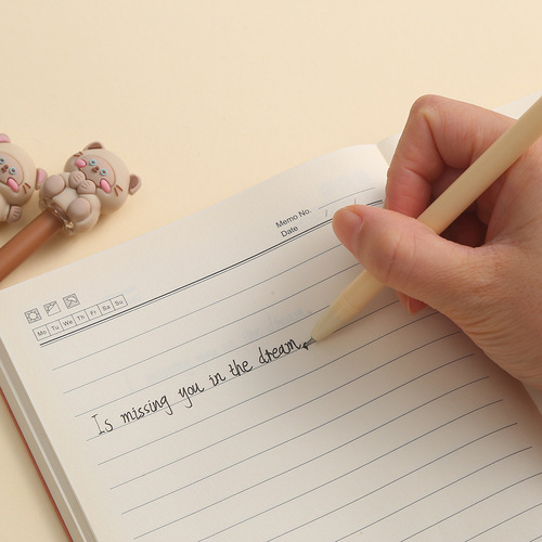 Chinese Sail Stationery Silicone Sesame Cat Neutral Pen Korean Version Cute Pet Cat Writing Pen Student Signature Pen Prize