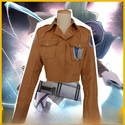 Wholesale Attack on Titan Survey Corps Freedom Wings Men's and Women's Jackets Apparel